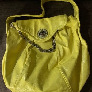 Marc Jacobs lemon colored shoulder bag